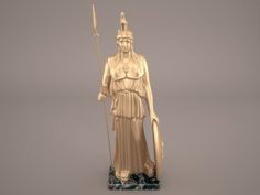 Athena Statue 3D Model