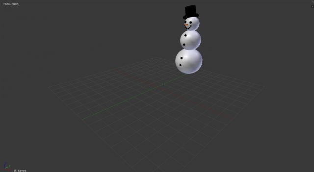 Snowman 3D Model