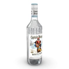 Captain Morgan White 70cl Bottle 3D Model
