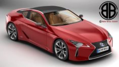 Lexus LC 500 EU Hybrid 2018 3D Model