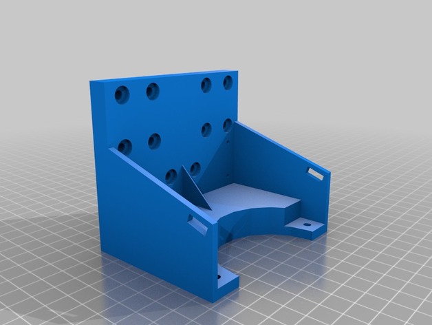 MK8 Dual Etruder Mount 3D Print Model