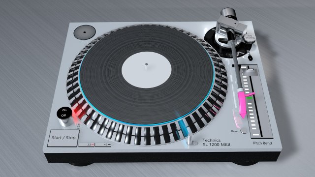 DJ Consol Technics SL 1200 MK5 3D Model