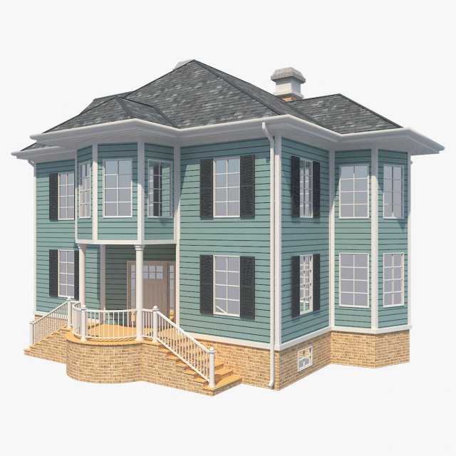Family House9 3D Model