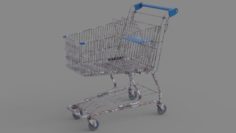 Shopping Cart 1 Old 3D Model