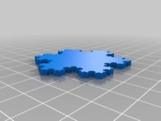 Koch Snowflake 3D Print Model