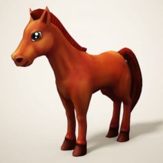 Cartoon Horse 3D Model