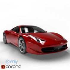 Ferrari 458 Italia 6 Colors 3D Model