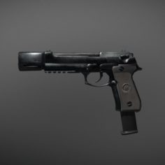 Beretta M92 3D Model