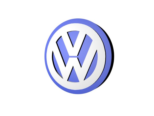 Volkswagen logo 3D Model