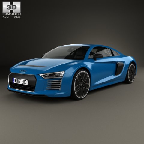 Audi R8 e-tron 2016 3D Model