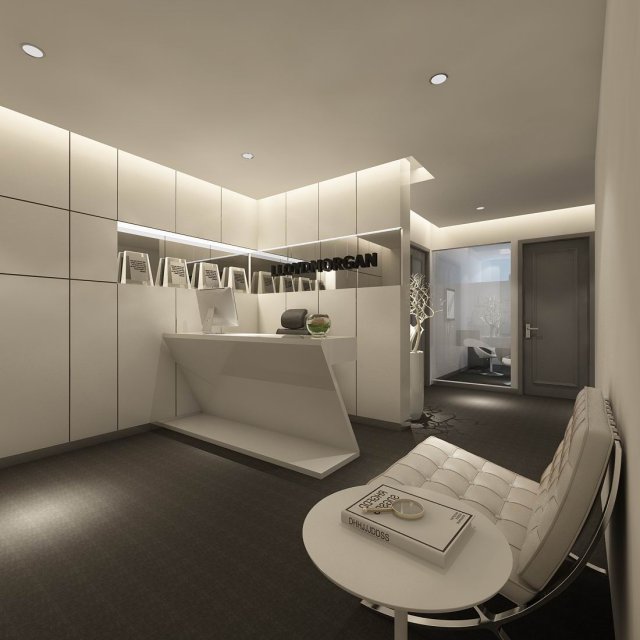 Office reception hall design complete 06 3D Model