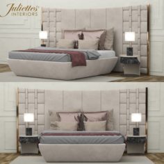Bed Juliettes Interiors 3D Model