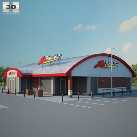 Pizza Hut Restaurant 01 3D Model