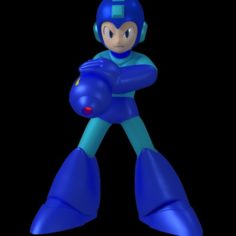 Mega Man						 Free 3D Model