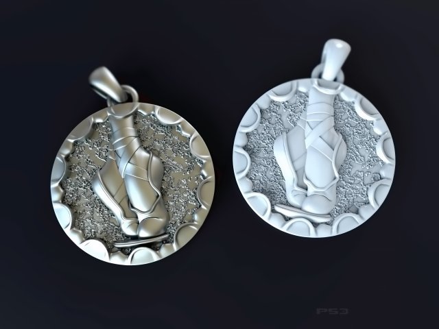 Ballet pendant 3D Model