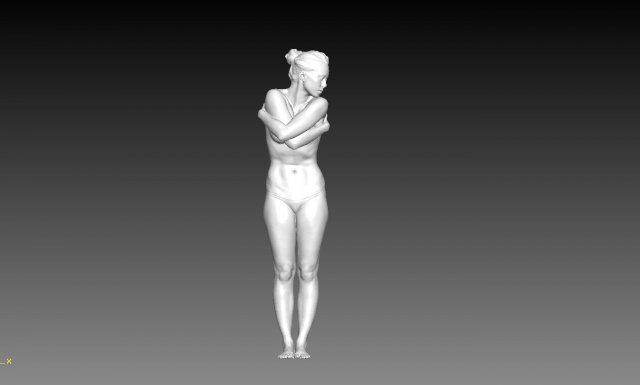 Nude girl 3D Model