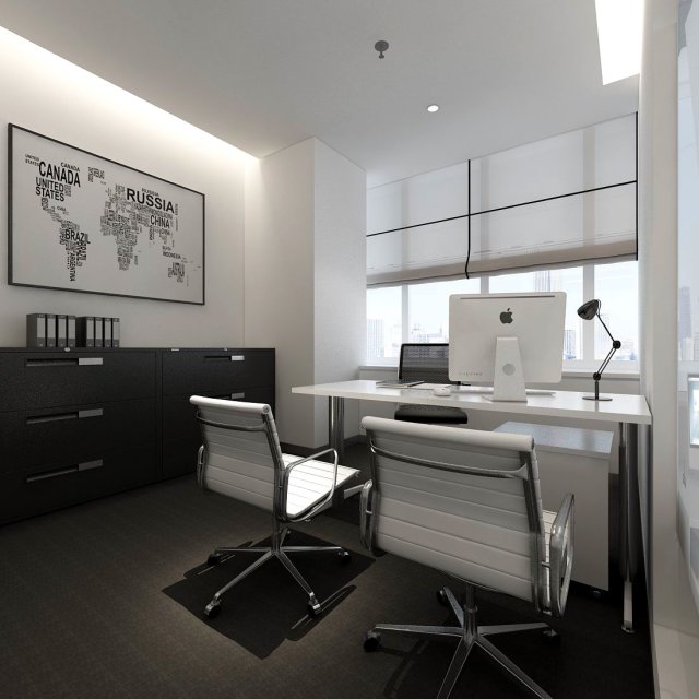 Boss manager office 06 3D Model