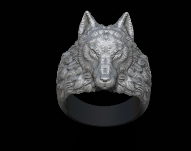 Wolf ring 3D Model