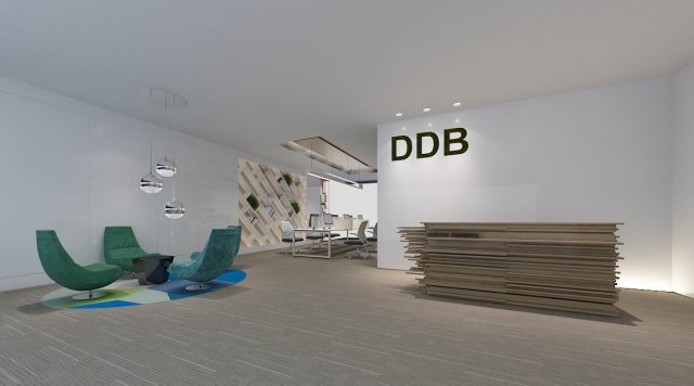 Office reception hall design complete 09 3D Model