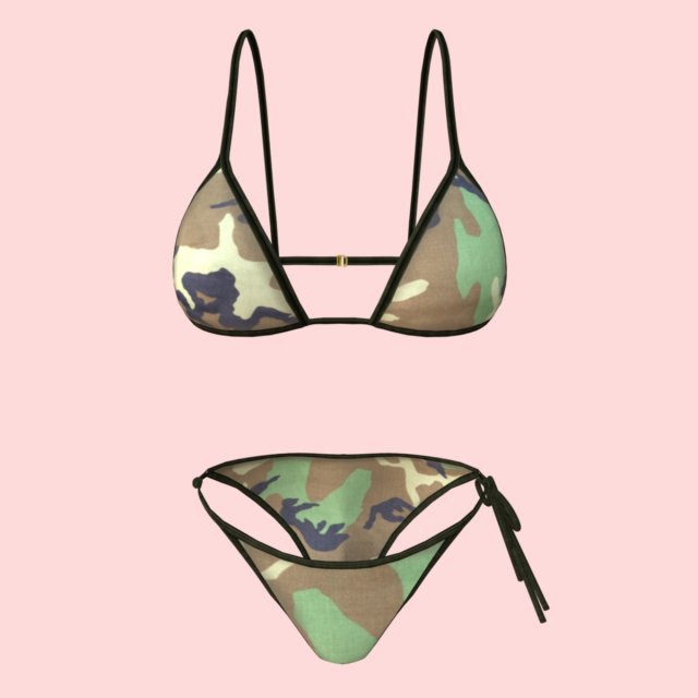 Sexy Army Bikini P01 3D Model