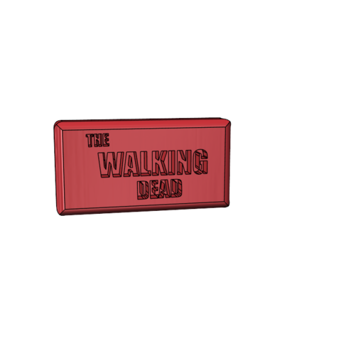 logo the walking dead 3D Print Model