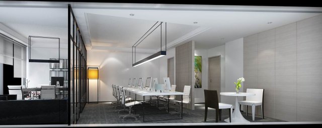 Office meeting room reception hall 55 3D Model