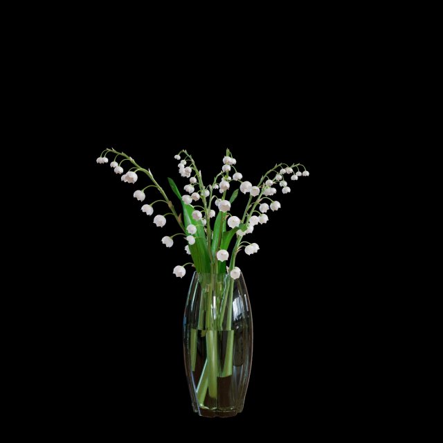 ID171213Bottle flower 3D Model