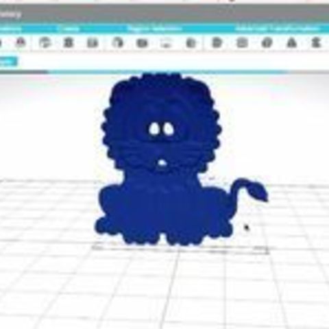 Ready to Print Model of a Lion 3D Print Model