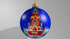Christmas tree toy Kremlin 3D Model