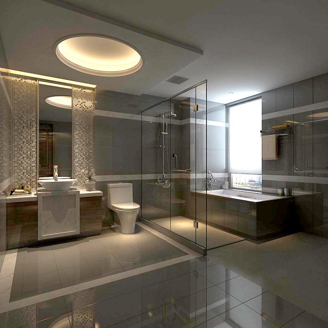 Bathroom design complete model 149 3D Model