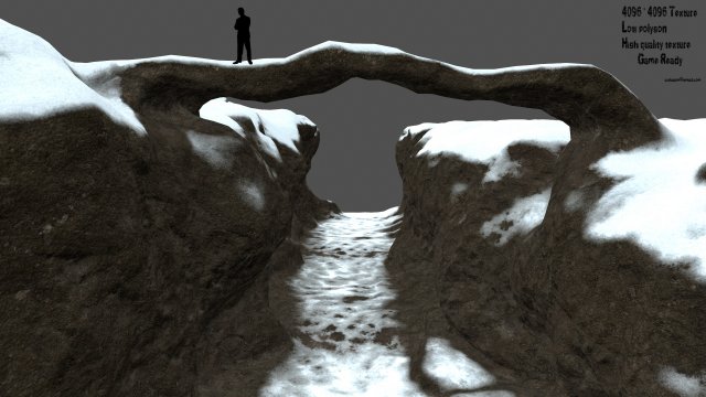 Snow canyon 3D Model