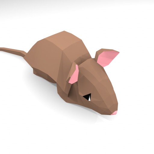 LOW POLY RAT						 Free 3D Model