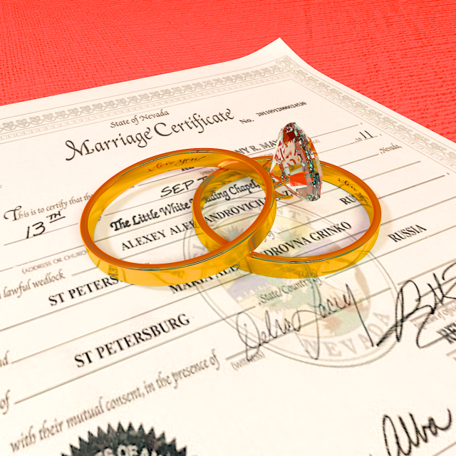 Wedding rings 3D Model