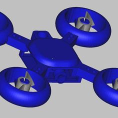 quadcopter keychain 3D Print Model