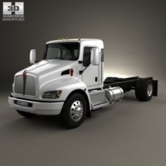 Kenworth T370 Chassis Truck 2009 3D Model