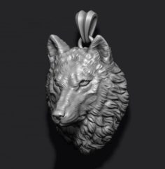 Wolf pendant 3D Model
