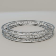 Square Circular Truss 30cm R100 3D Model