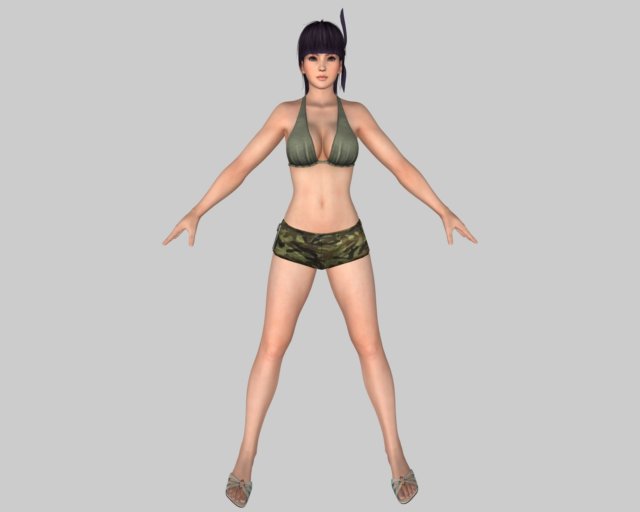 Sexy Bikini Girl 01 3D Model