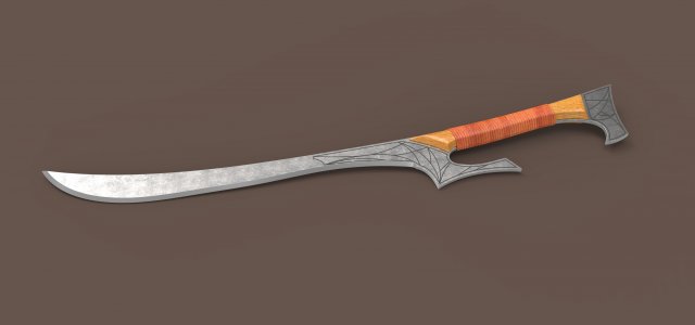 Sword from John Carter of Mars 3D Model