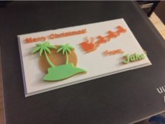 Christmas Card 3D Print Model