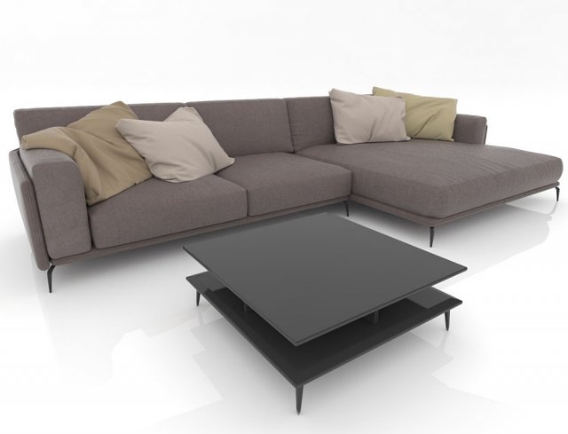 Sofa Ditre Italia Kris 3D Model