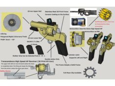 Transcendence High Speed AP Revolver (3D Print Kit Gun) 3D Print Model