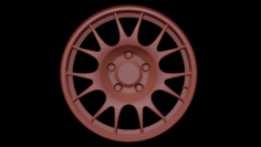 BBS RE Wheel Mid Poly 3D Model