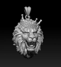 Lion necklace model 3D Model