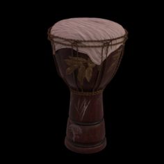 Tribal Drum 3D Model