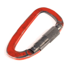 Red Carabiner for Climbing 3D Model