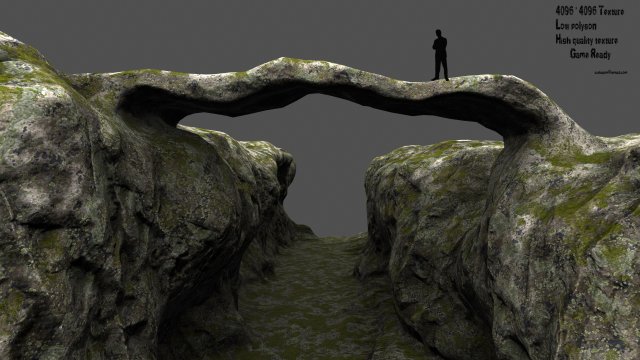 Canyon bridge 3D Model