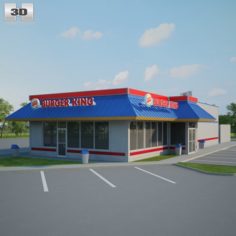 Burger King Restaurant 02 3D Model
