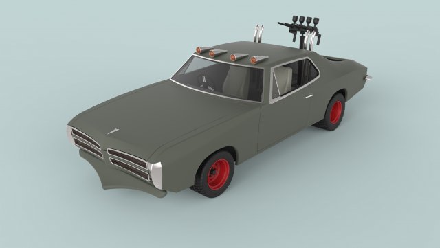 Dart car from Mad Max 2 3D Model