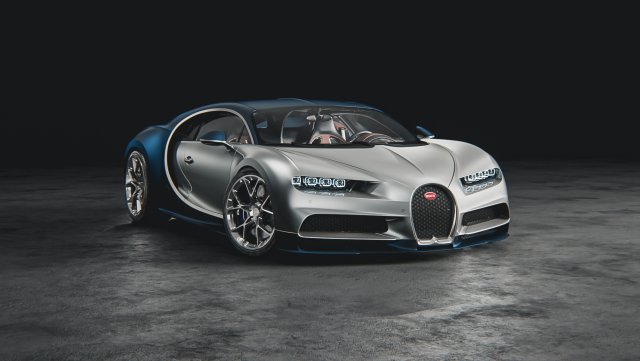 Bugatti Chiron 2016 3D Model